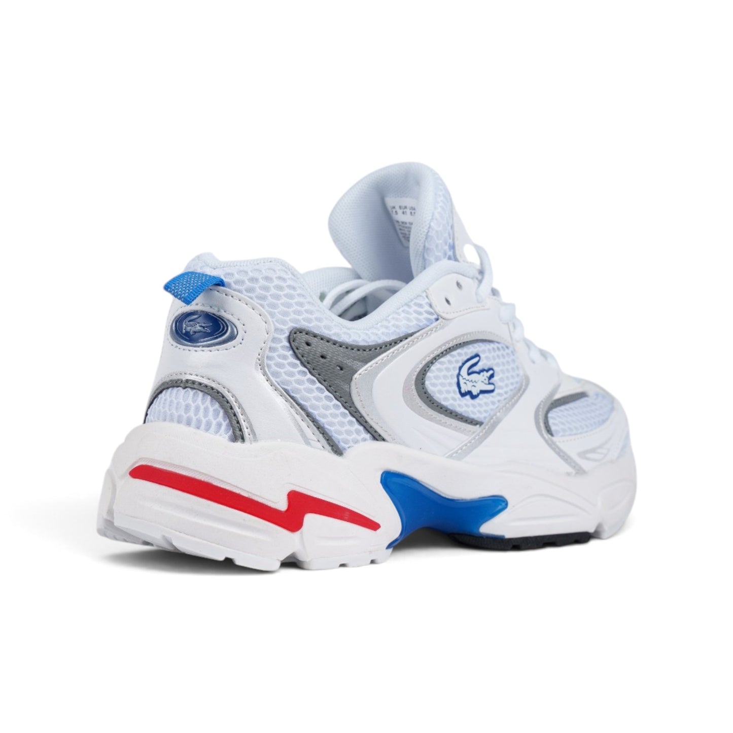 Lacoste L003 Neo белые кроссовки — вид сзади сбоку | GAMEOVERSHOP