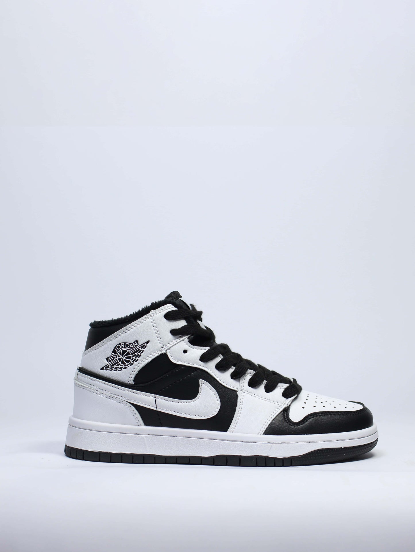 Nike Air Jordan 1 High White Black Winter НИ