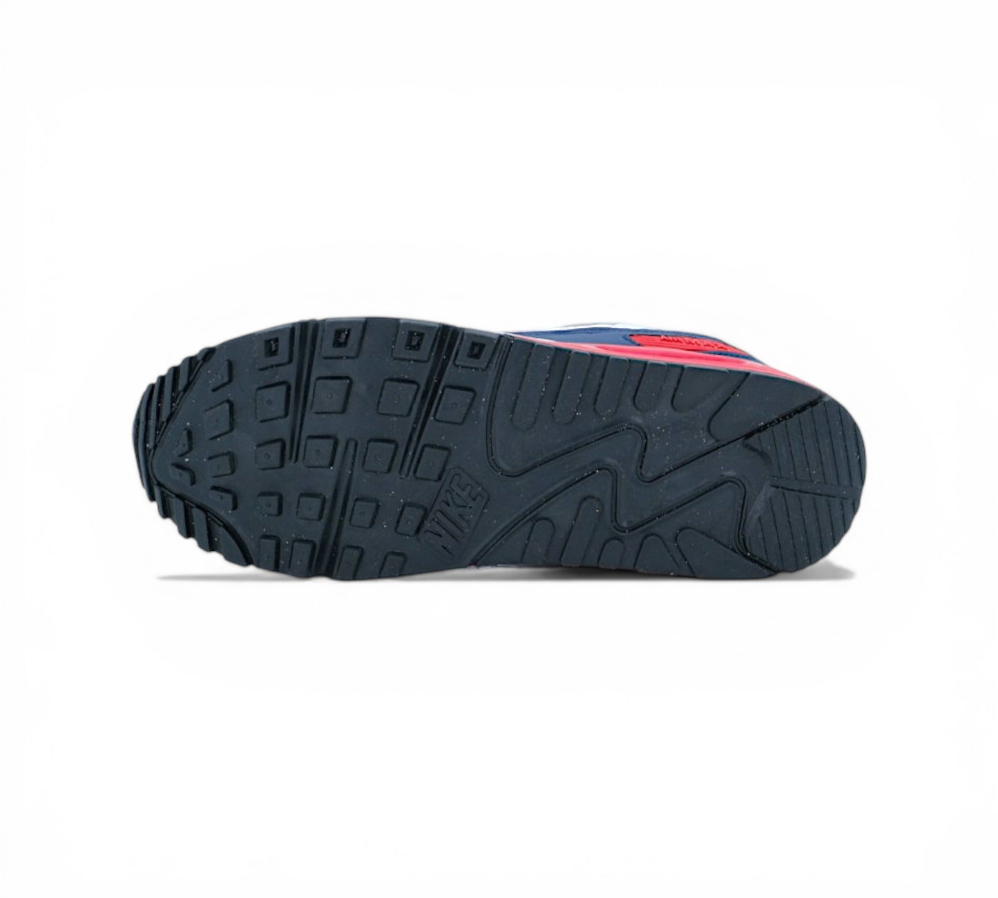 Кроссовки Nike Air Max 90, серые, вид сбоку