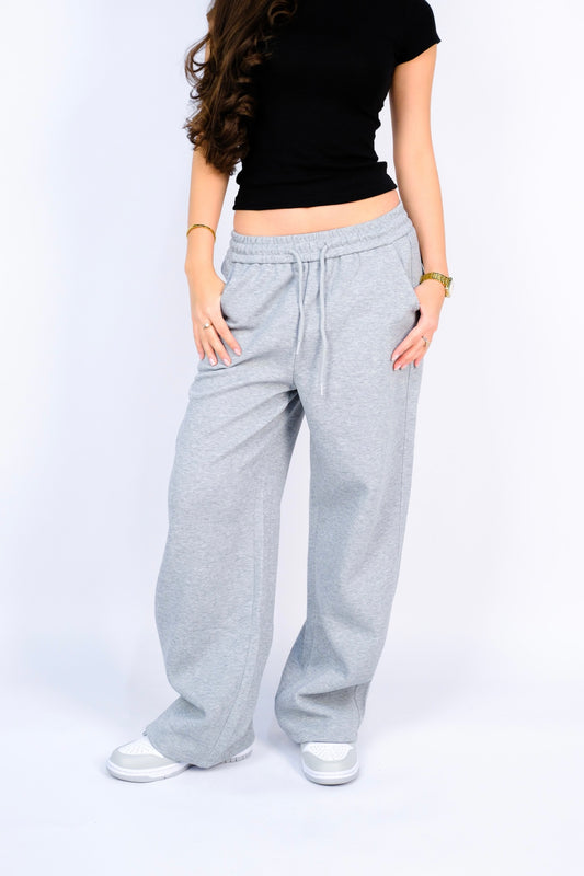 Джоггеры весенние на кулиске — Светло-серый