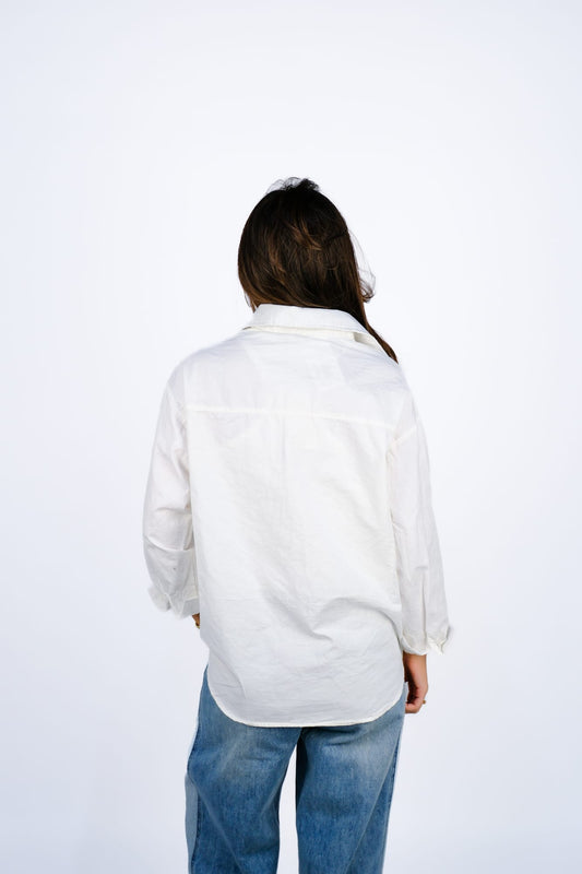 Рубашка оверсайз — Белый
