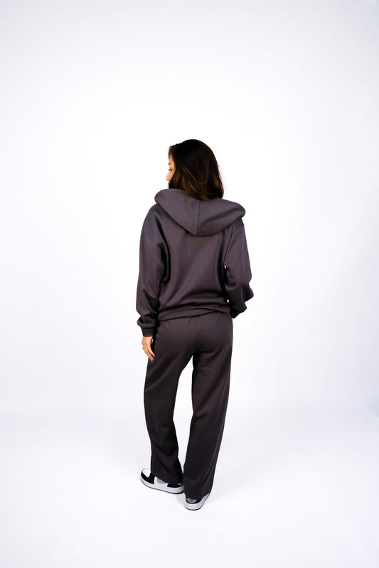 Худи на молнии + Штаны спортивные — Серый