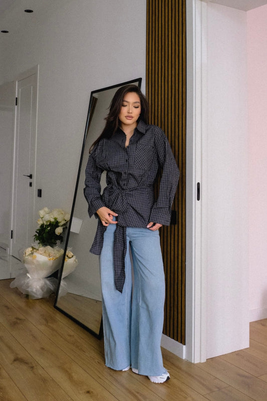 Рубашка клетчатая — Чёрная клетка