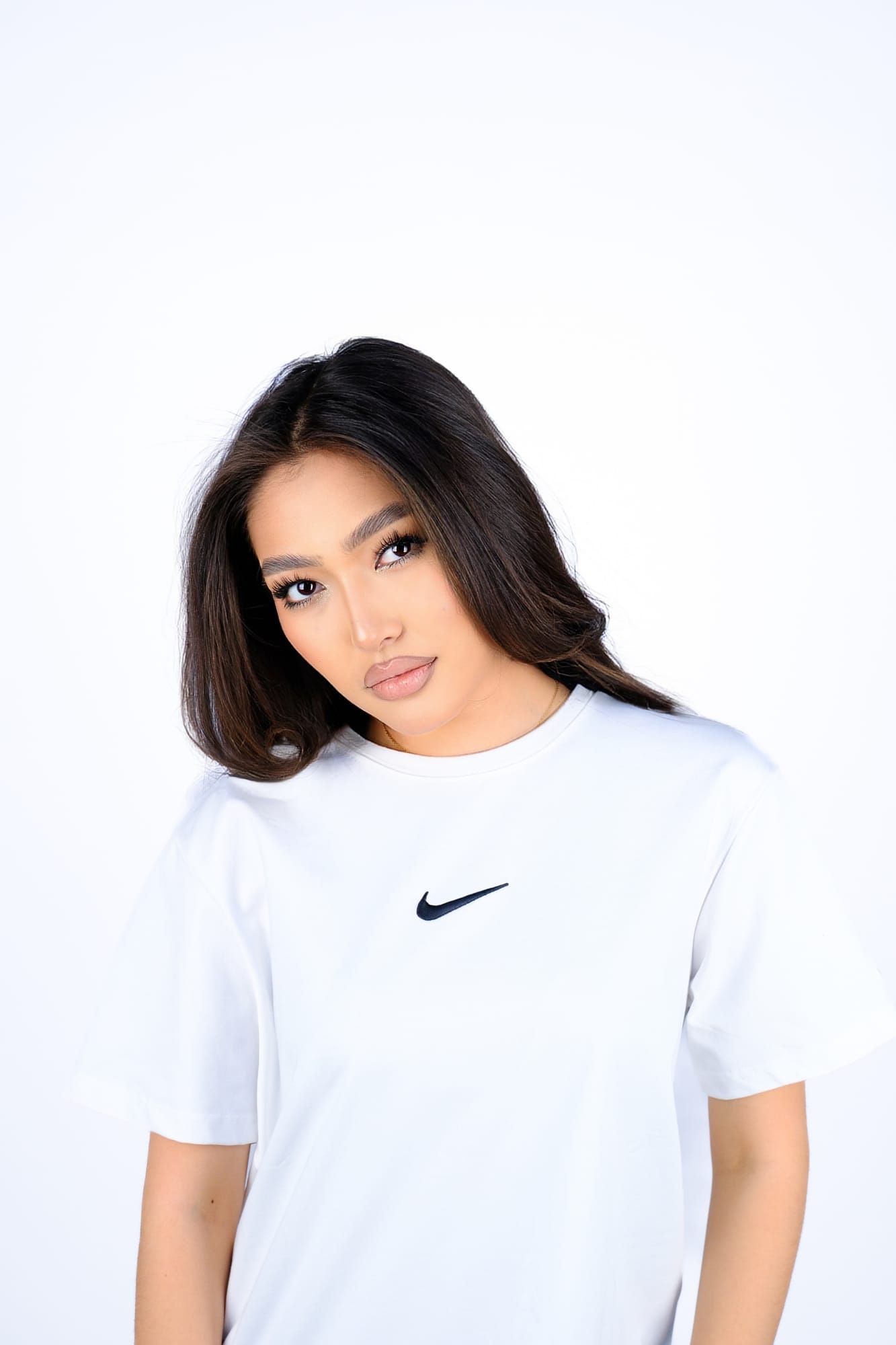 Футболка Nike swoosh оверсайз — Белый