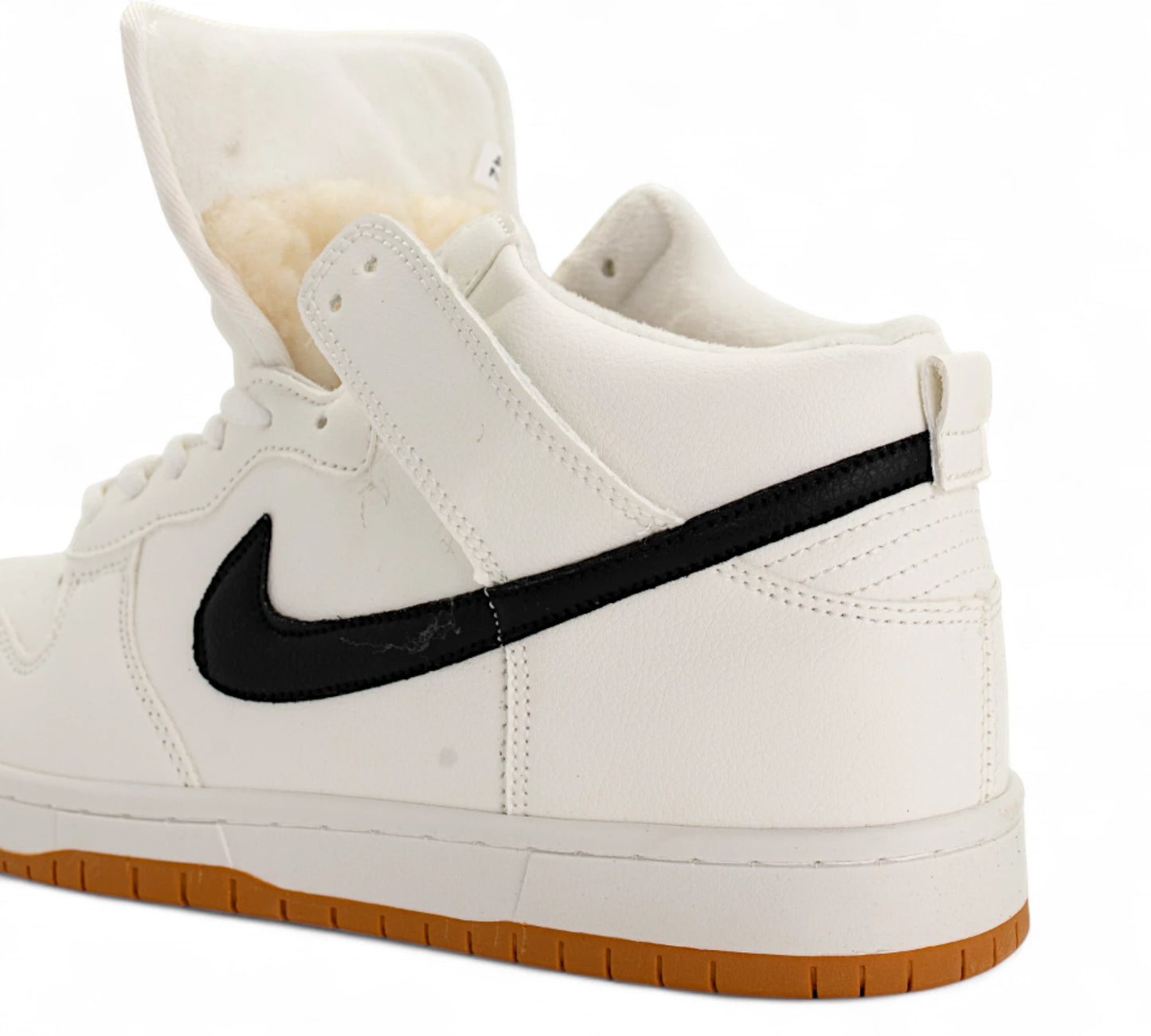 Nike Dunk Mid Classic FUR – White/Black Contrast Edition — купить кроссовки Nike в Алматы фото 9 | GAMEOVERSHOP