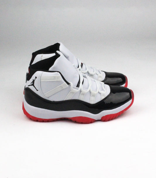 Кроссовки Air Jordan 11 White Balck Red - Luxe