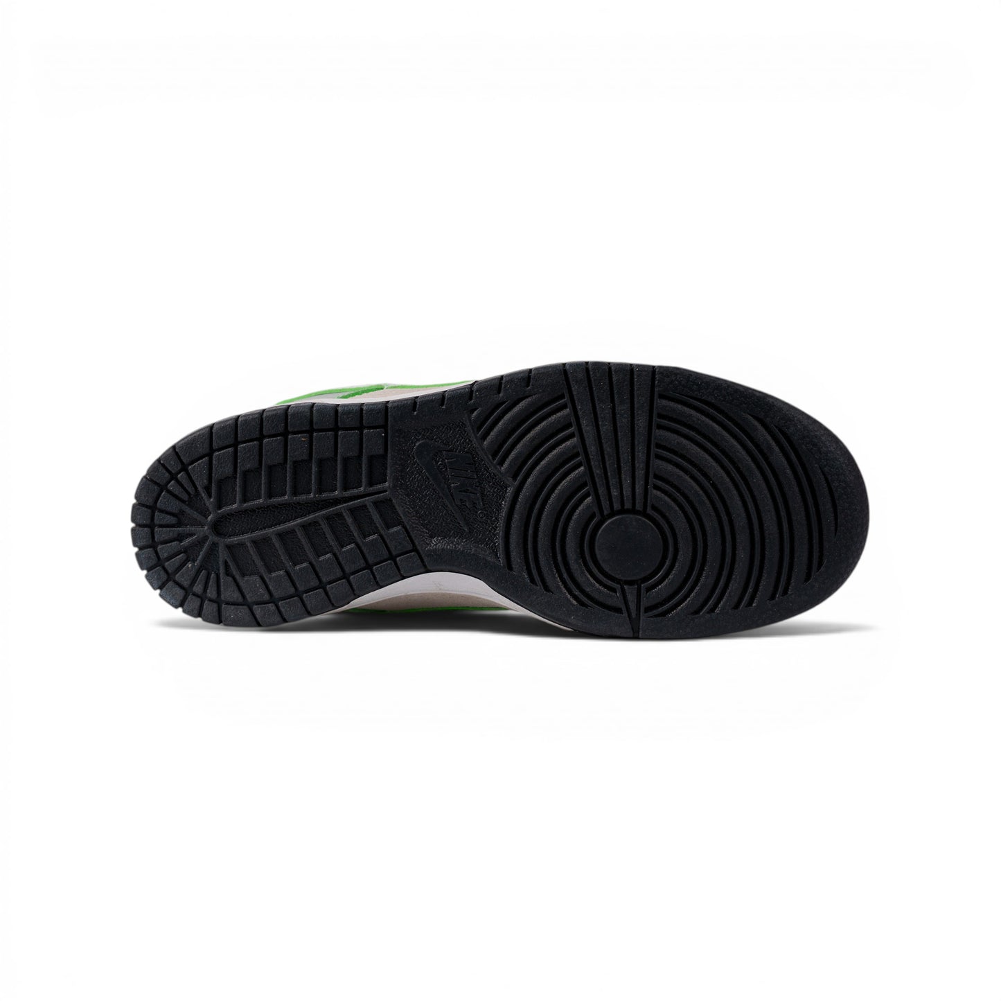 Nike Dunk Low серо-зелёные кроссовки — подошва | GAMEOVERSHOP