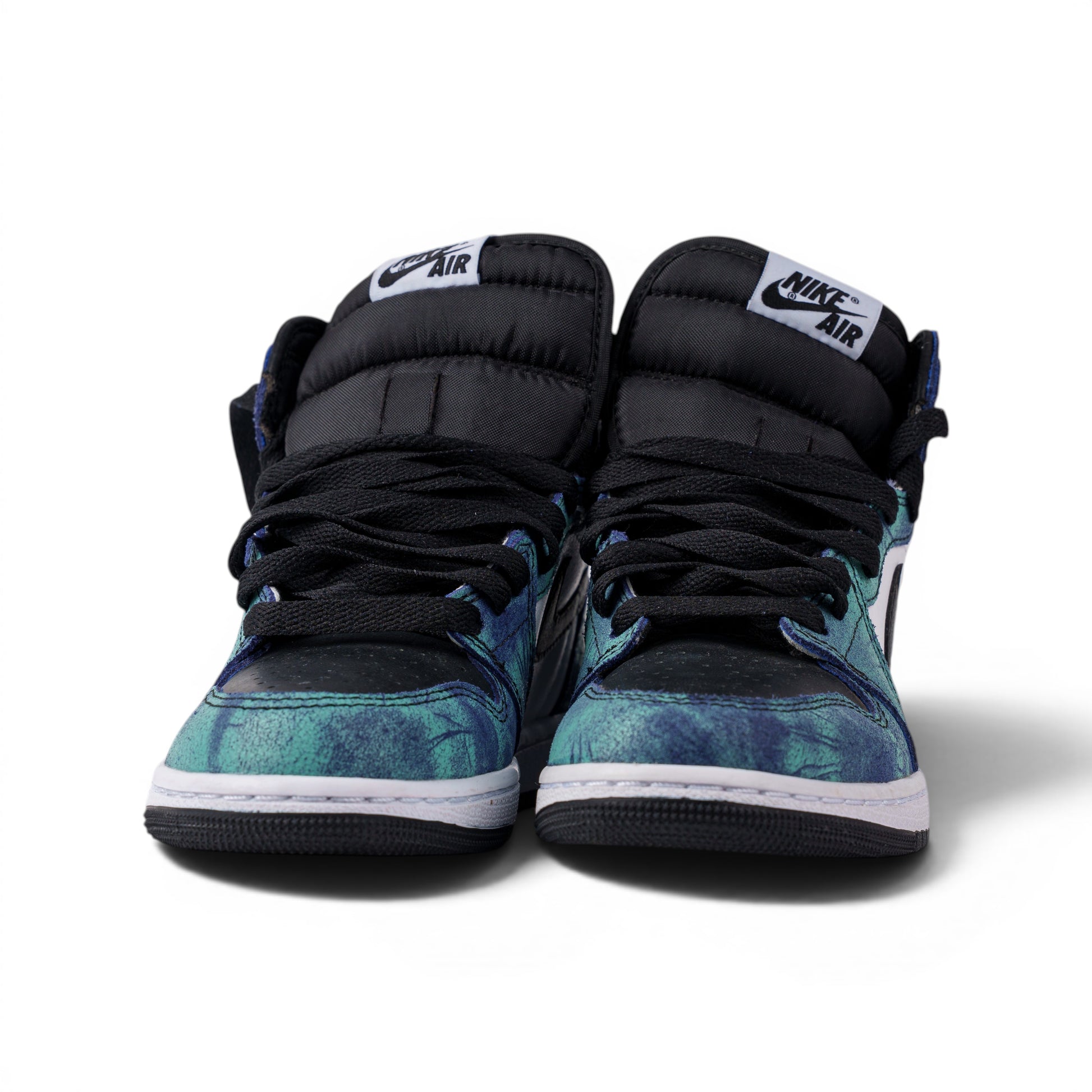 Nike Air Jordan 1 High тай-дай кроссовки — пара, вид спереди | GAMEOVERSHOP
