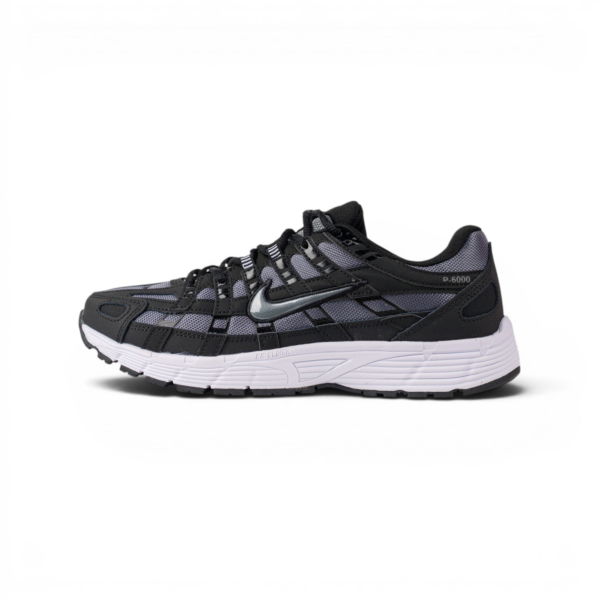 Nike P-6000 чёрно-серые кроссовки — вид сбоку | GAMEOVERSHOP
