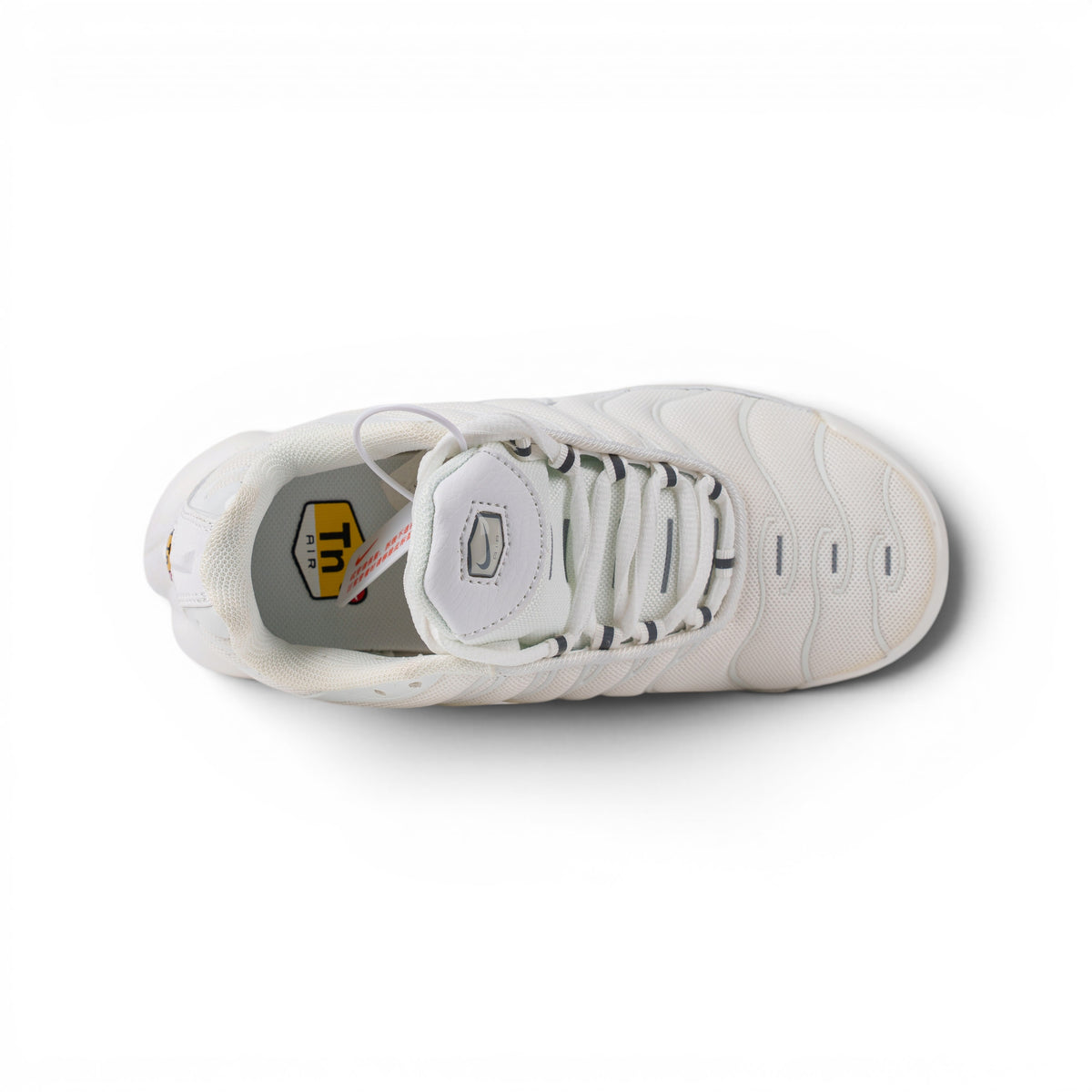 Nike Air Max Plus белые кроссовки — вид сверху | GAMEOVERSHOP