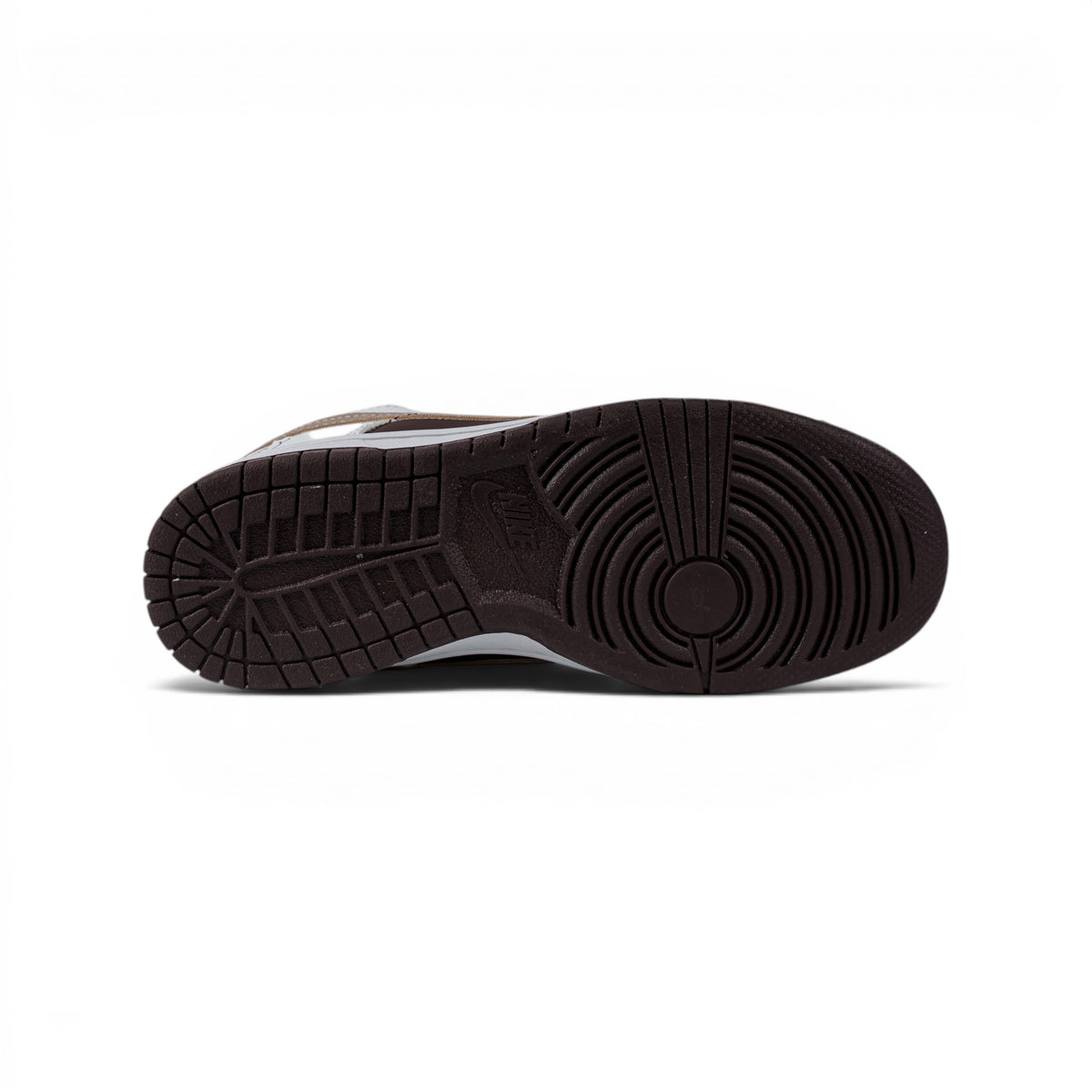 Nike Dunk Low бело-коричневые кроссовки — подошва | GAMEOVERSHOP