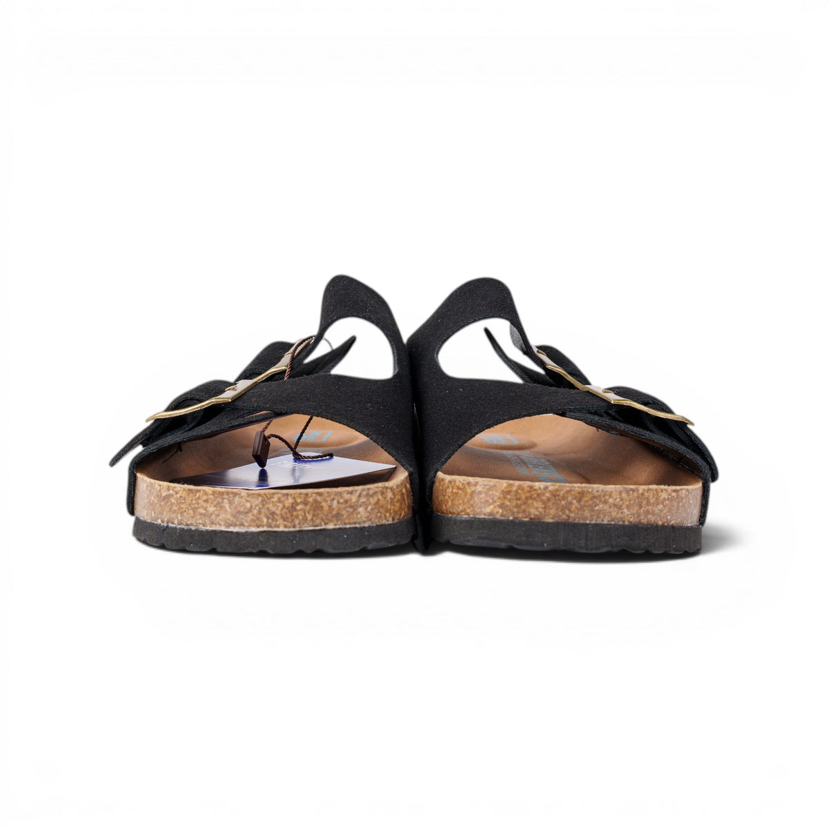 Birkenstock Arizona чёрные сланцы — вид спереди | GAMEOVERSHOP
