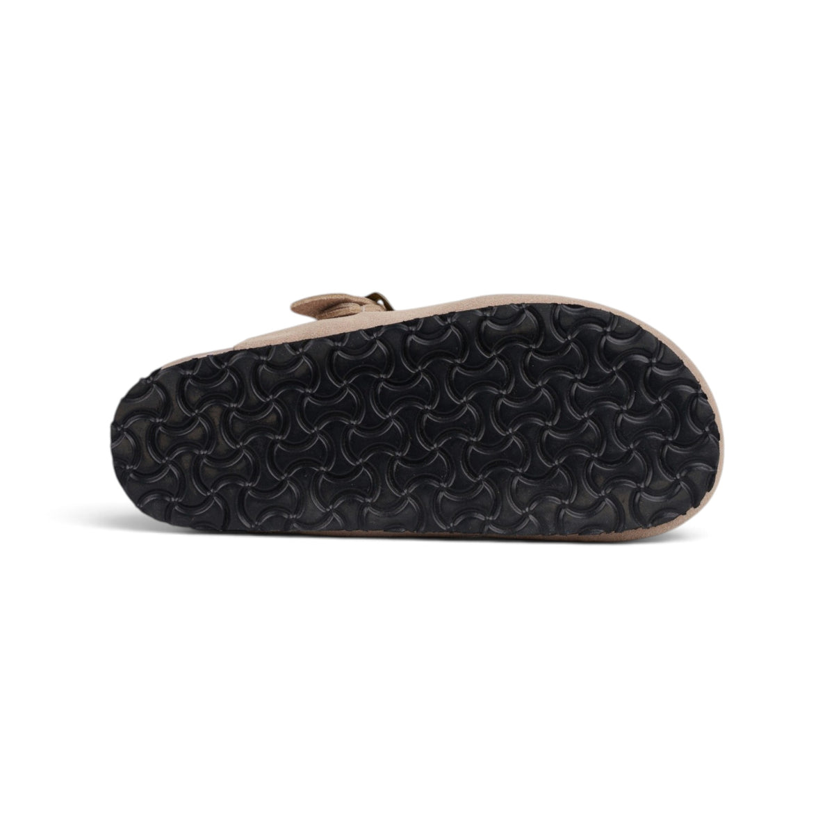 Birkenstock Arizona песочные замшевые сабо — подошва | GAMEOVERSHOP
