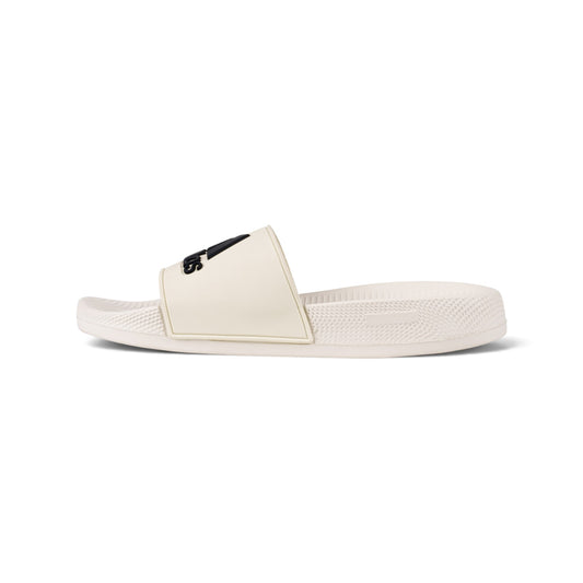 Adidas Adilette белые сланцы — вид сбоку | GAMEOVERSHOP