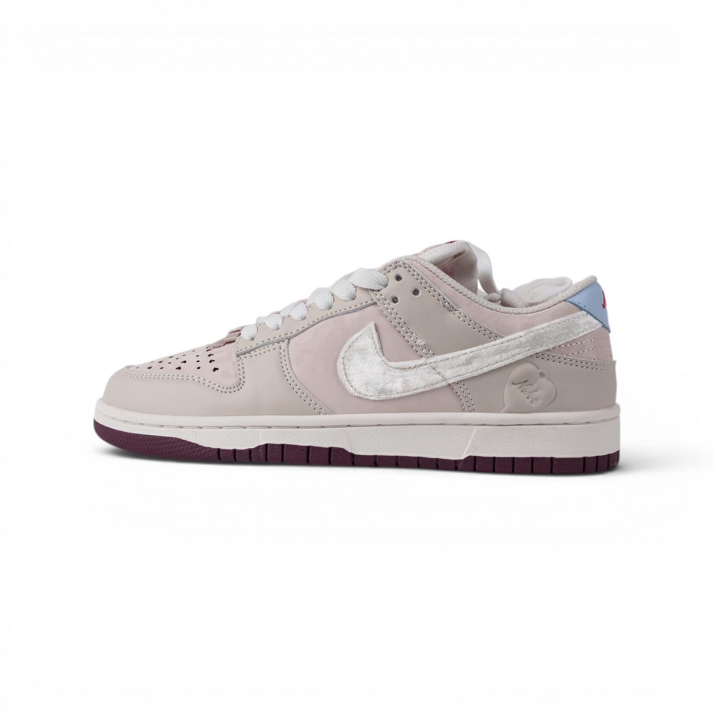 Nike Dunk, бежевый, кроссовки — вид сбоку | GAMEOVERSHOP