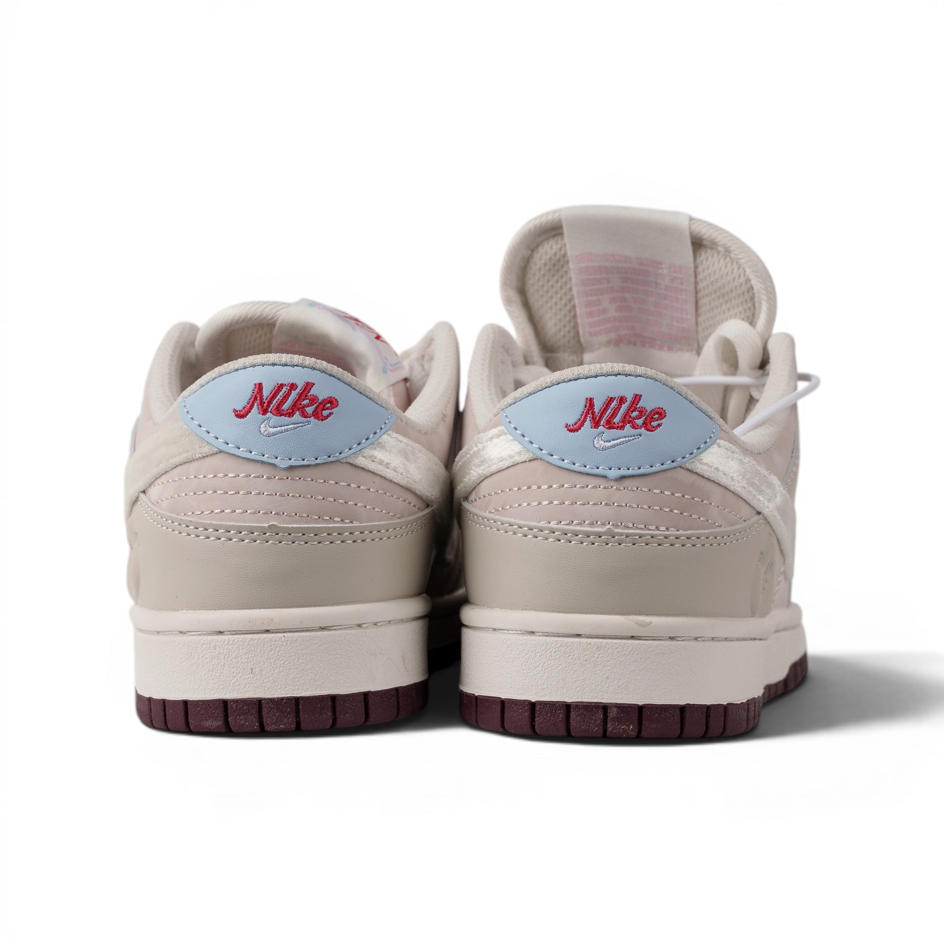 Nike Dunk, бежевый, кроссовки — вид сзади | GAMEOVERSHOP
