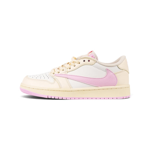 Nike Air Jordan 1 бежево-розовые кроссовки — вид сбоку | GAMEOVERSHOP