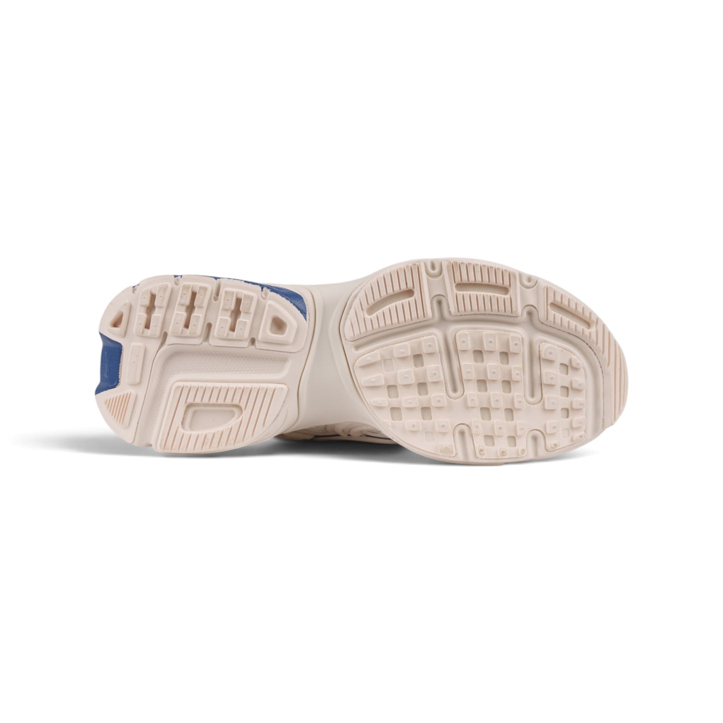 Nike V2K Run кремово-белые кроссовки с розовым и синим — подошва | GAMEOVERSHOP