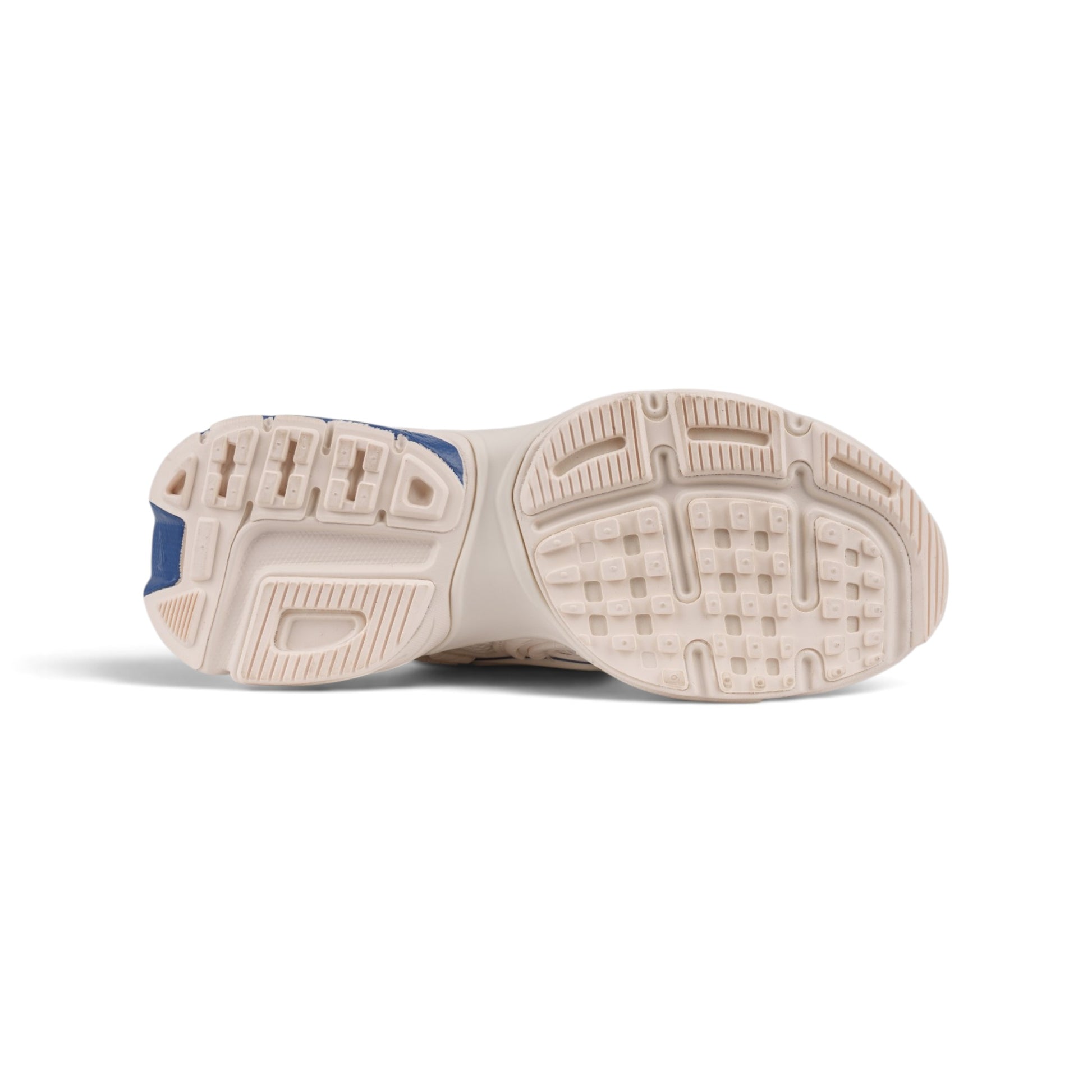 Nike V2K Run кремово-белые кроссовки с розовым и синим — подошва | GAMEOVERSHOP