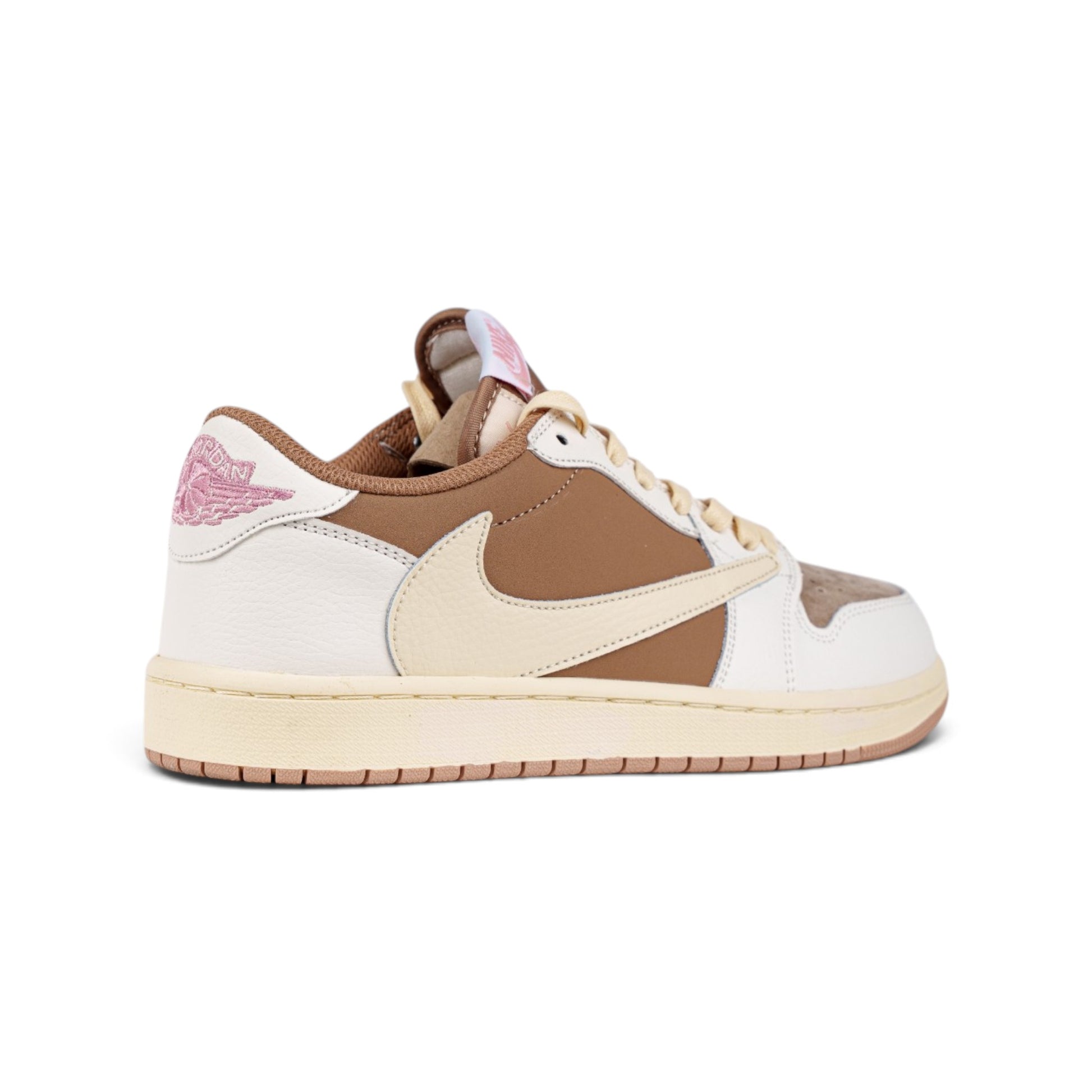 Nike Air Jordan 1 коричневые кроссовки — вид сзади сбоку | GAMEOVERSHOP