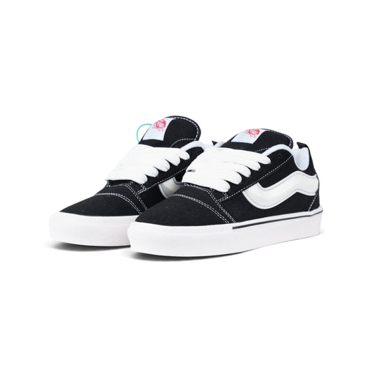 Vans Knu Skool чёрные кеды — пара, вид спереди | GAMEOVERSHOP