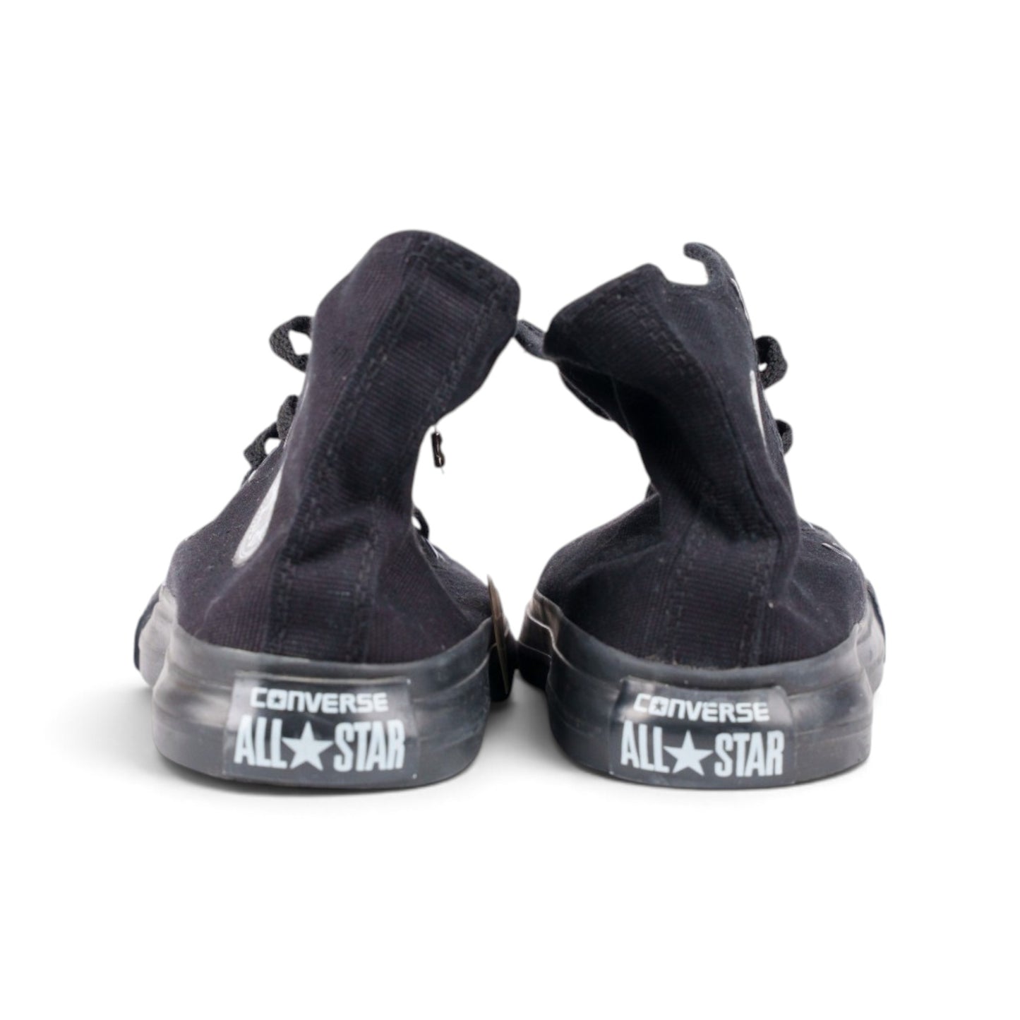Converse Chuck Taylor All Star чёрные кеды — пара, вид сзади | GAMEOVERSHOP