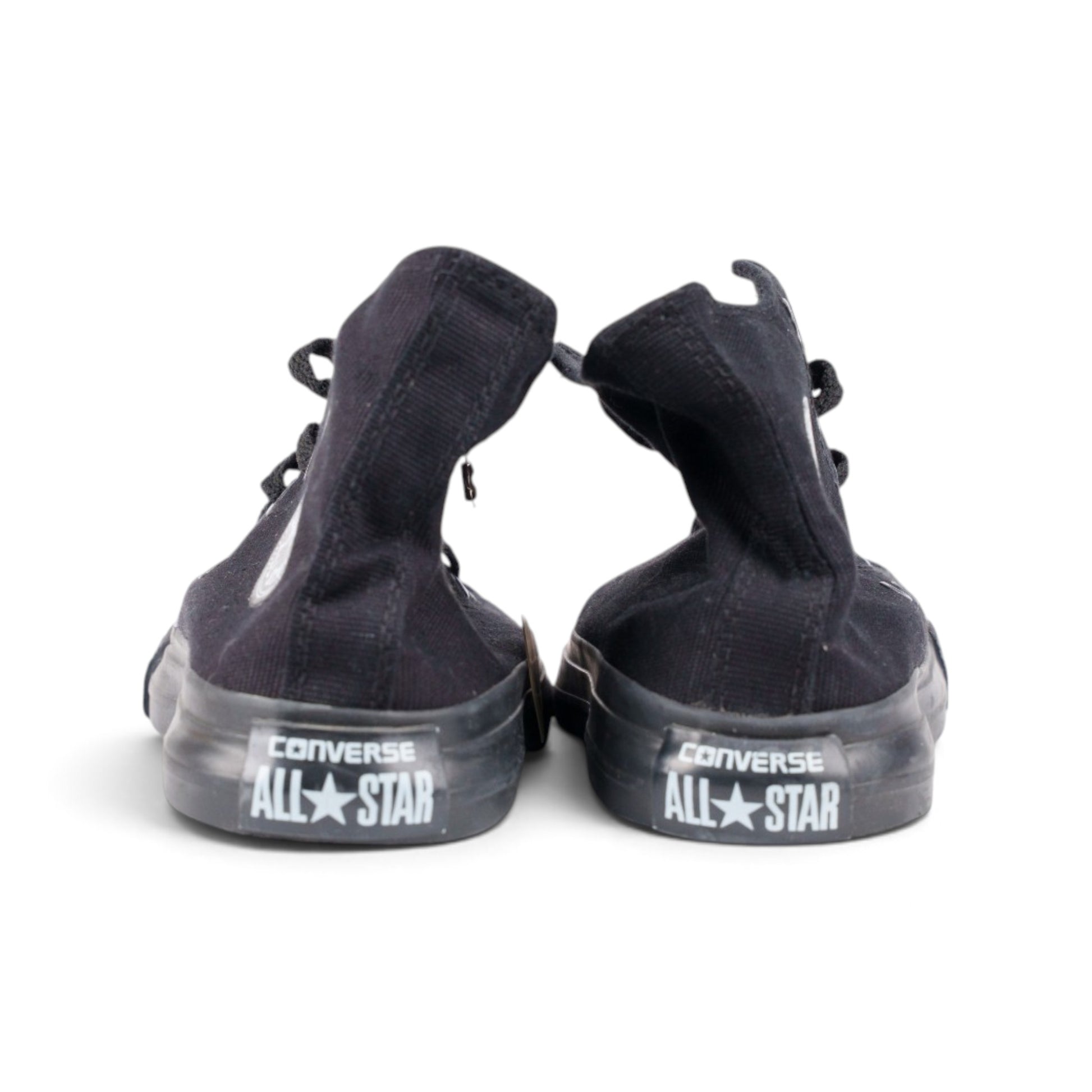 Converse Chuck Taylor All Star чёрные кеды — пара, вид сзади | GAMEOVERSHOP