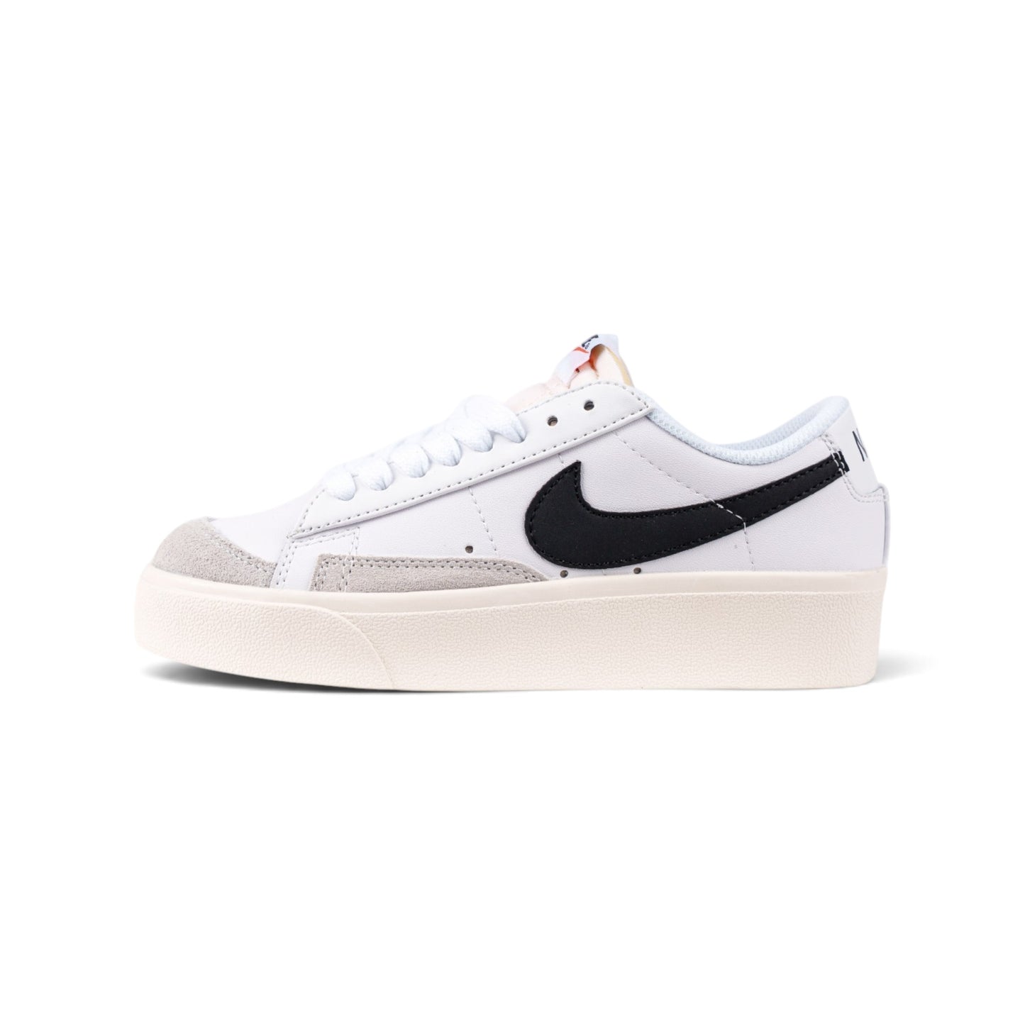Nike Blazer Low Platform белые кеды — вид сбоку | GAMEOVERSHOP