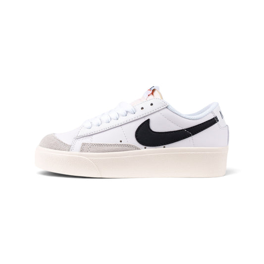 Nike Blazer Low Platform белые кеды — вид сбоку | GAMEOVERSHOP