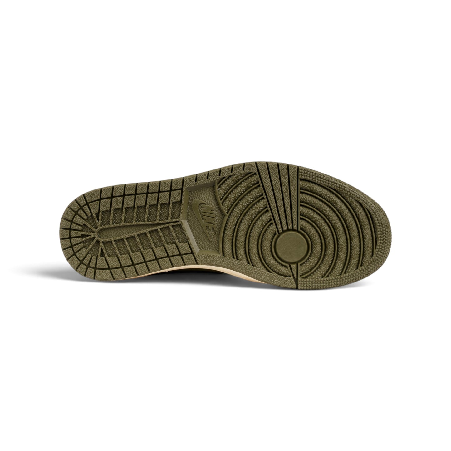 Nike Air Jordan 1 кроссовки цвета хаки — подошва | GAMEOVERSHOP