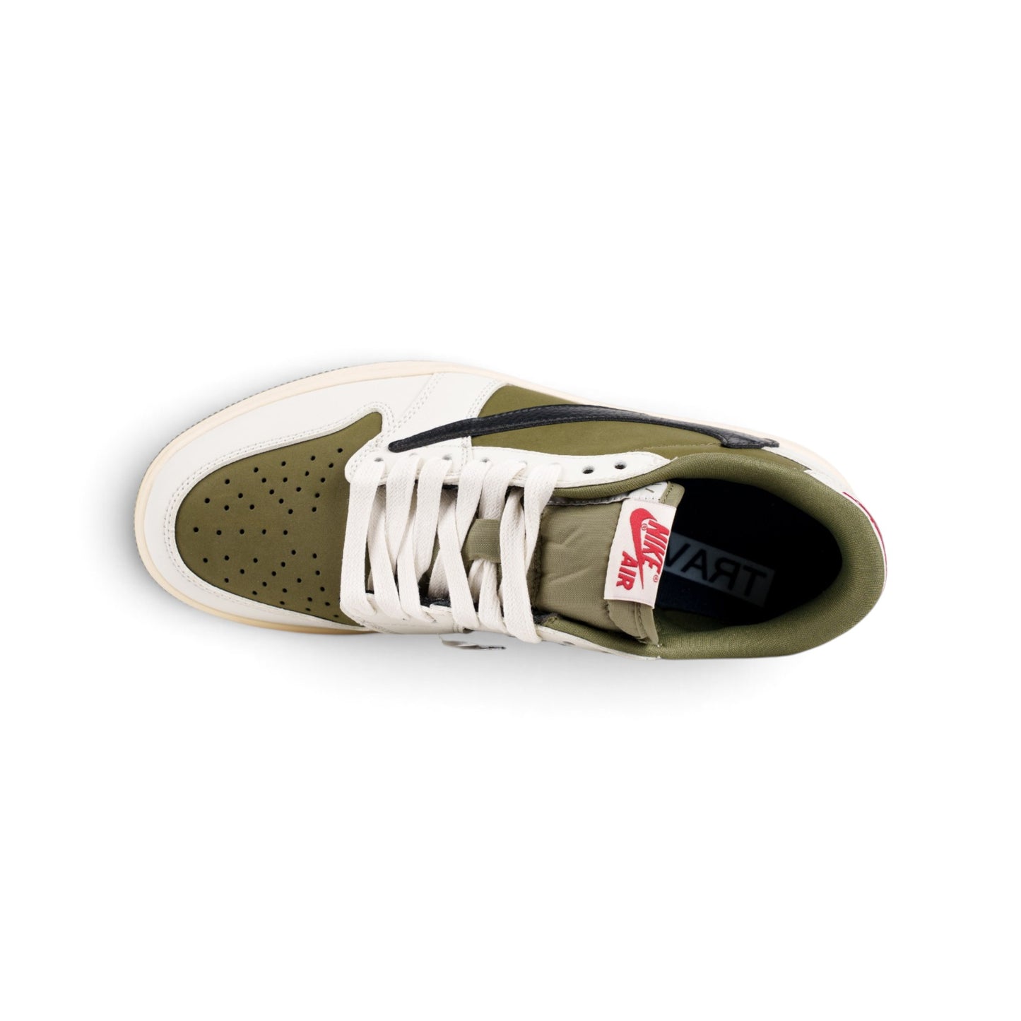 Nike Air Jordan 1 кроссовки цвета хаки — вид сверху | GAMEOVERSHOP