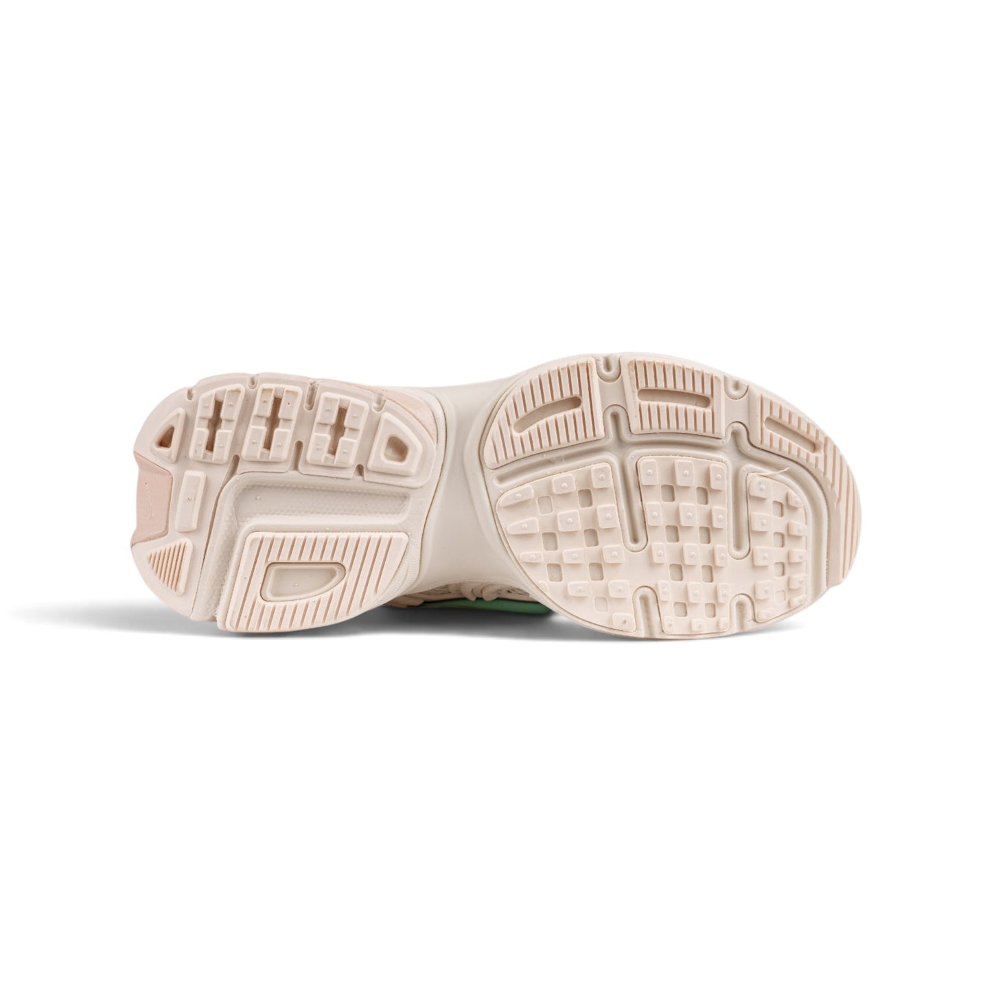 Nike V2K Run белые кроссовки с мятным свушем — подошва | GAMEOVERSHOP