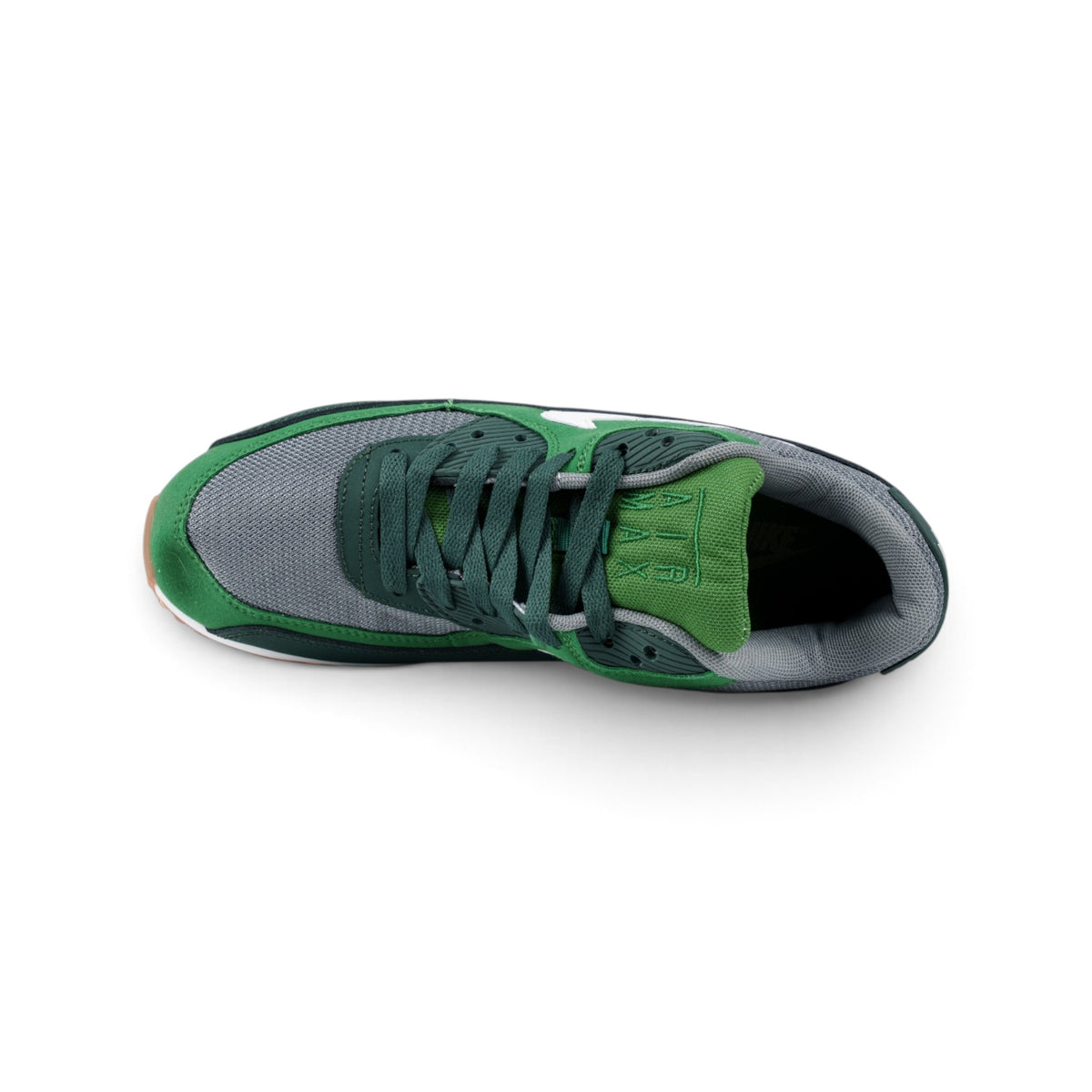 Nike Air Max 90 зелёные кроссовки — вид сверху | GAMEOVERSHOP