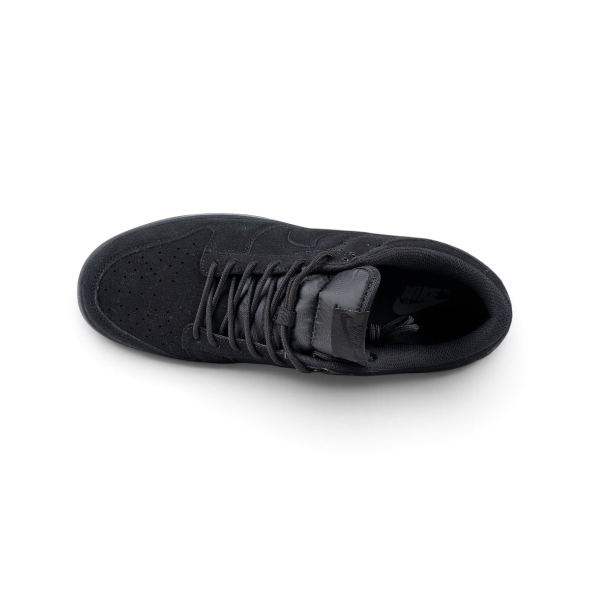 Nike SB Dunk Low чёрные кроссовки — вид сверху | GAMEOVERSHOP