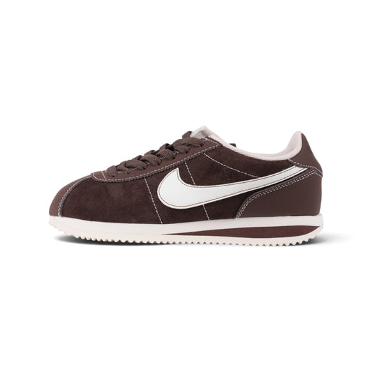 Nike Cortez коричневые замшевые кроссовки — вид сбоку | GAMEOVERSHOP