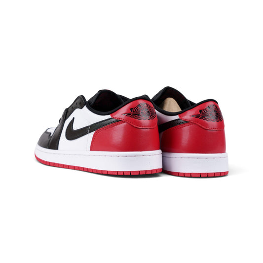 Nike Air Jordan 1 чёрно-белые кроссовки — пара, вид сзади | GAMEOVERSHOP
