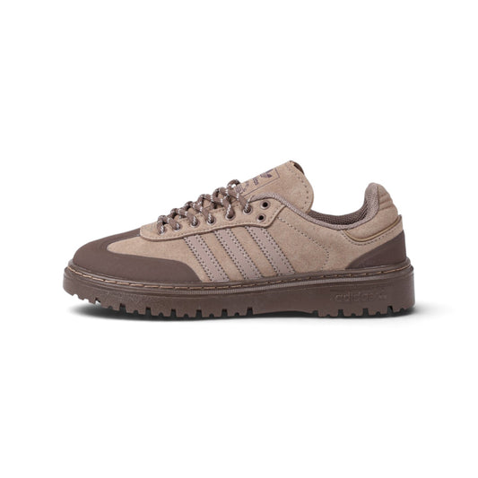 Adidas Samba бежевые (тауп) кроссовки — вид сбоку | GAMEOVERSHOP
