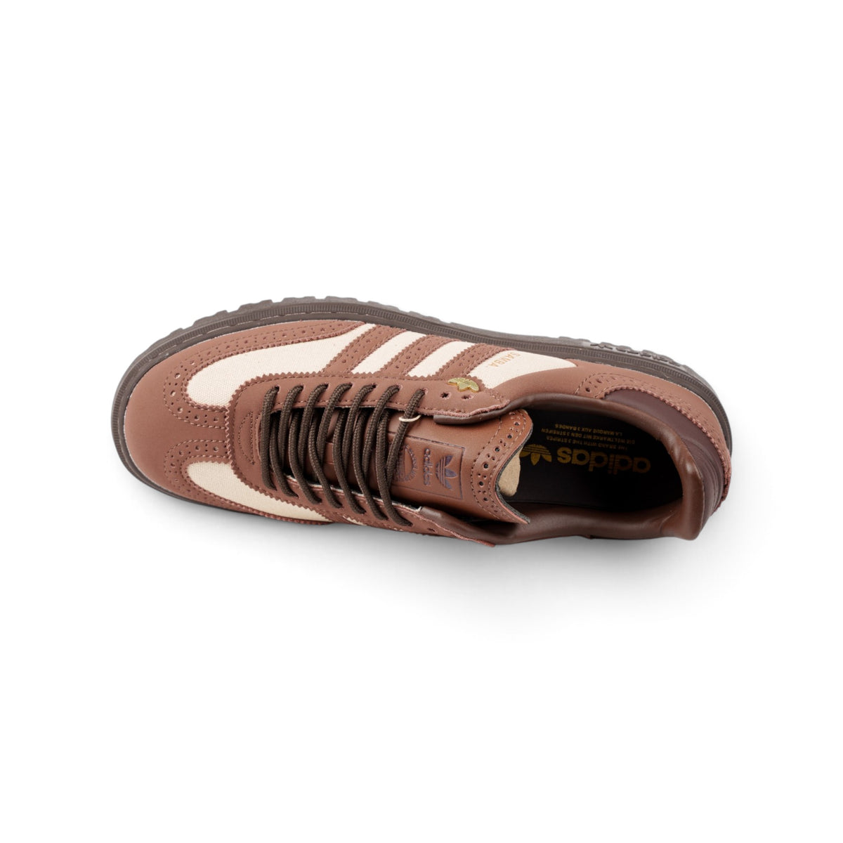 Adidas Samba коричневые кроссовки — вид сверху | GAMEOVERSHOP