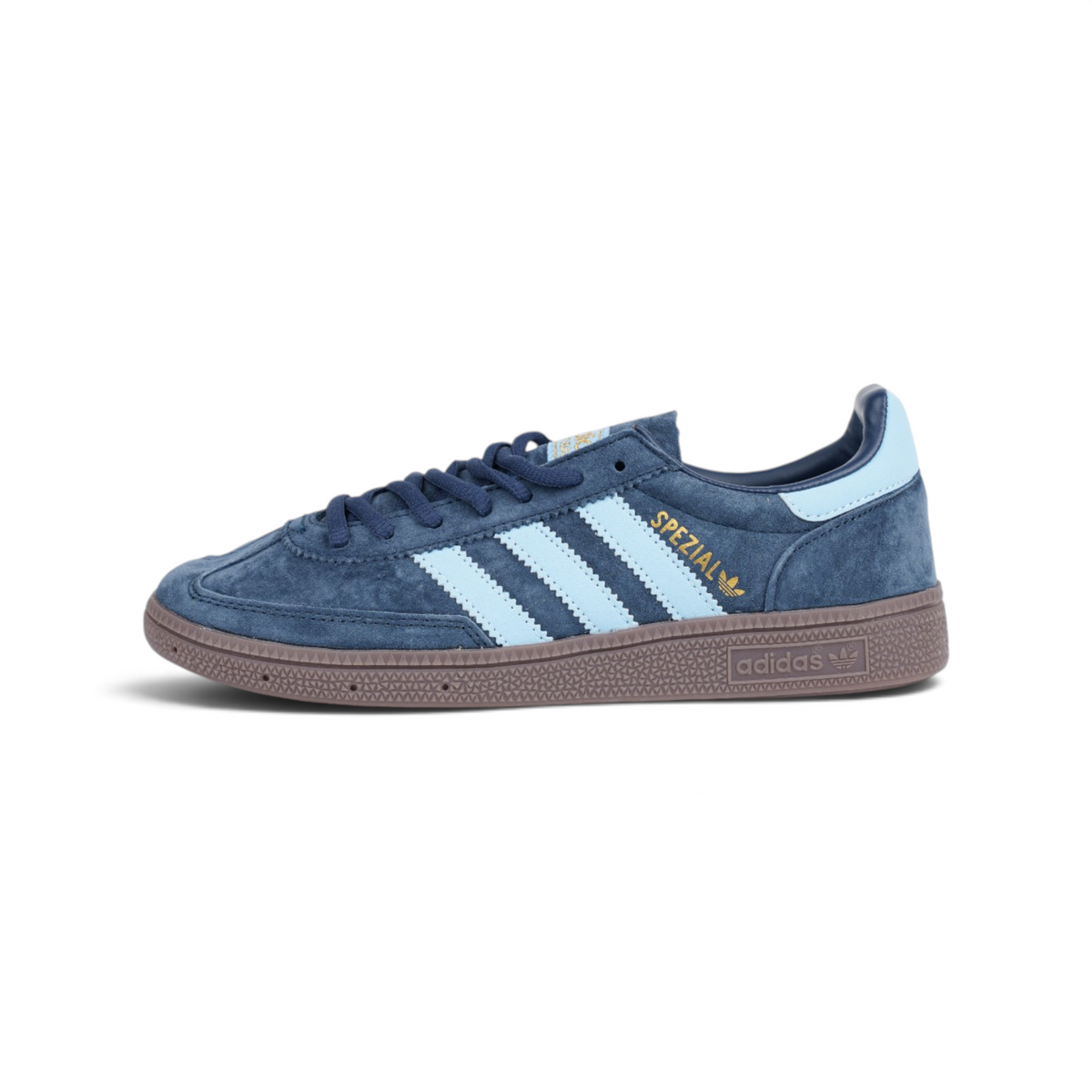 Adidas Handball Spezial тёмно-синие кроссовки — вид сбоку | GAMEOVERSHOP