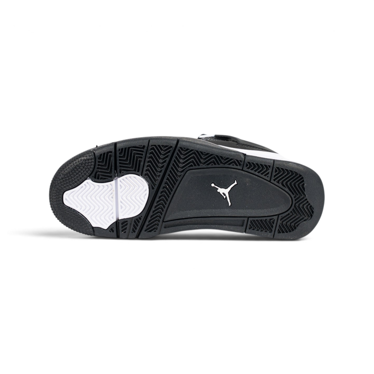 Nike Air Jordan 4 Retro Oreo Black White чёрные кроссовки — подошва | GAMEOVERSHOP