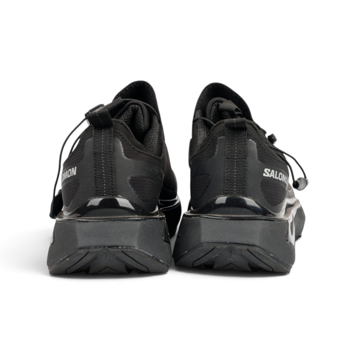 Salomon Gore-Tex Moc Black чёрные кроссовки-слипоны — вид сзади | GAMEOVERSHOP