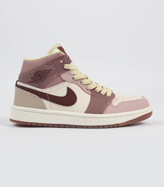 Кроссовки Air Jordan 1 Mid SE WMNS "Dark Pony Smoky Mauve" - Luxe