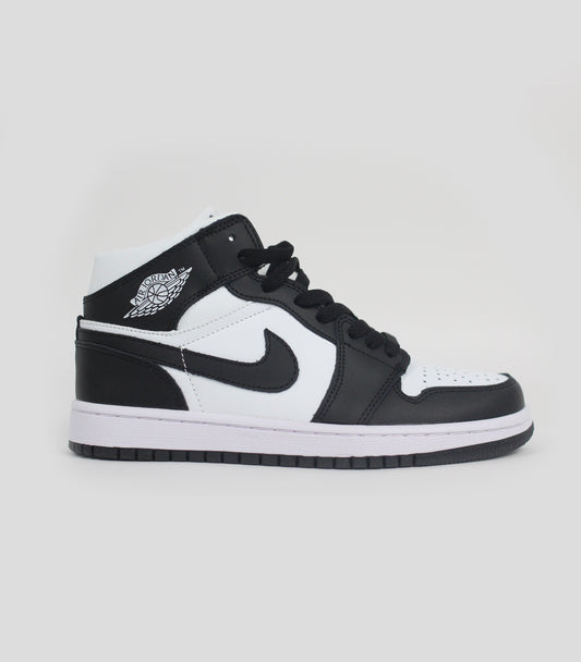 Кроссовки Air Jordan 1 Mid OG Black White - Premium