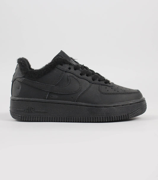 Кроссовки Air Force Low Winter Total Black - Premium