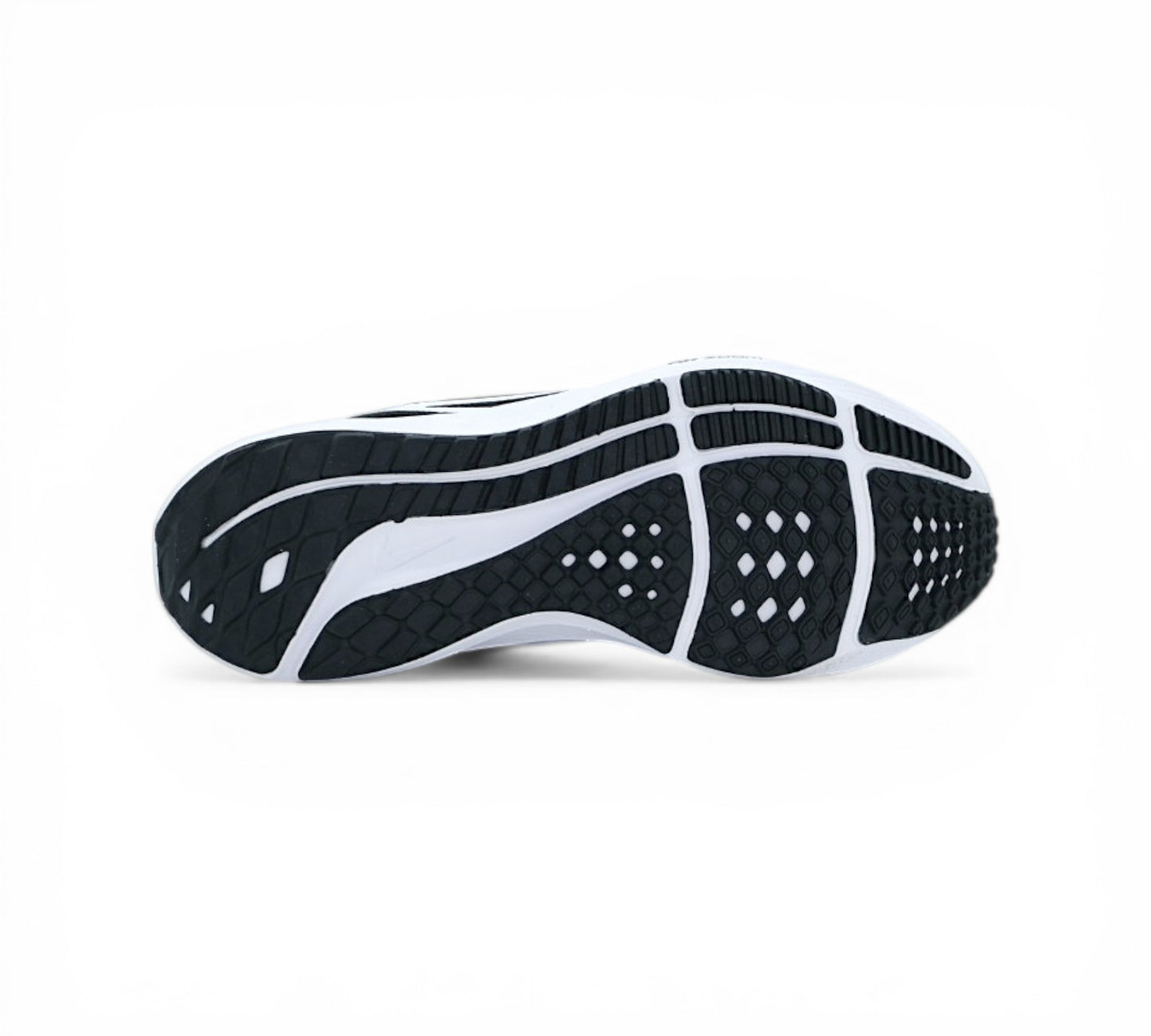 Кроссовки Nike Air Zoom Pegasus, чёрные с белым, вид сбоку