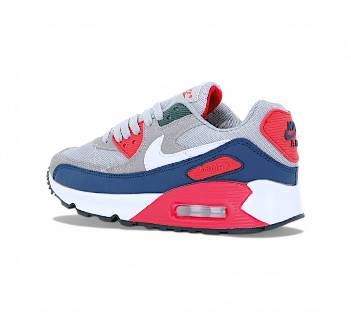 Кроссовки Nike Air Max 90, серые, вид сбоку
