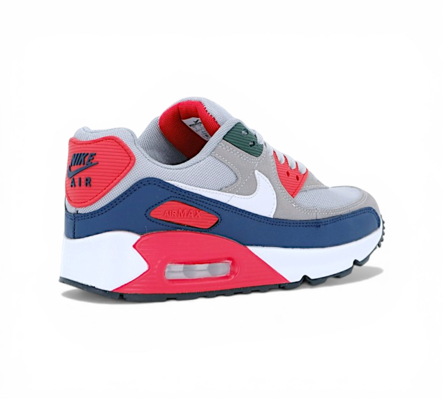 Кроссовки Nike Air Max 90, серые, вид сбоку