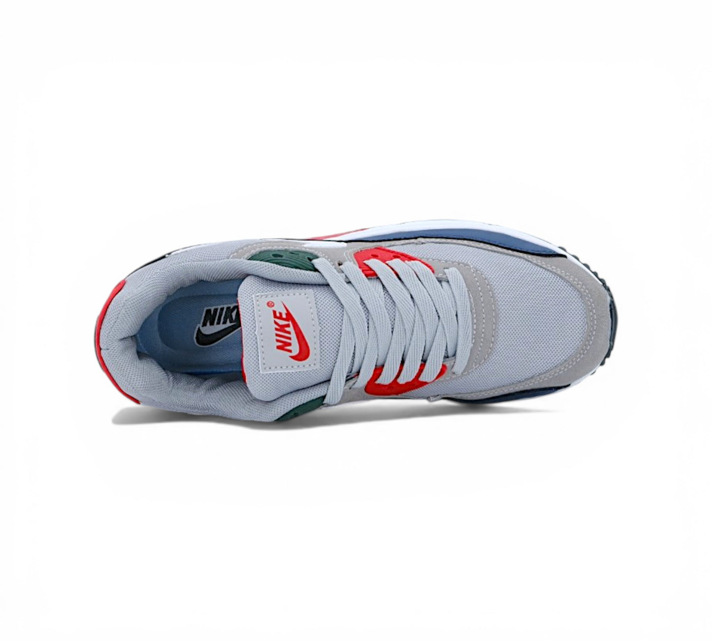 Кроссовки Nike Air Max 90, серые, вид сбоку