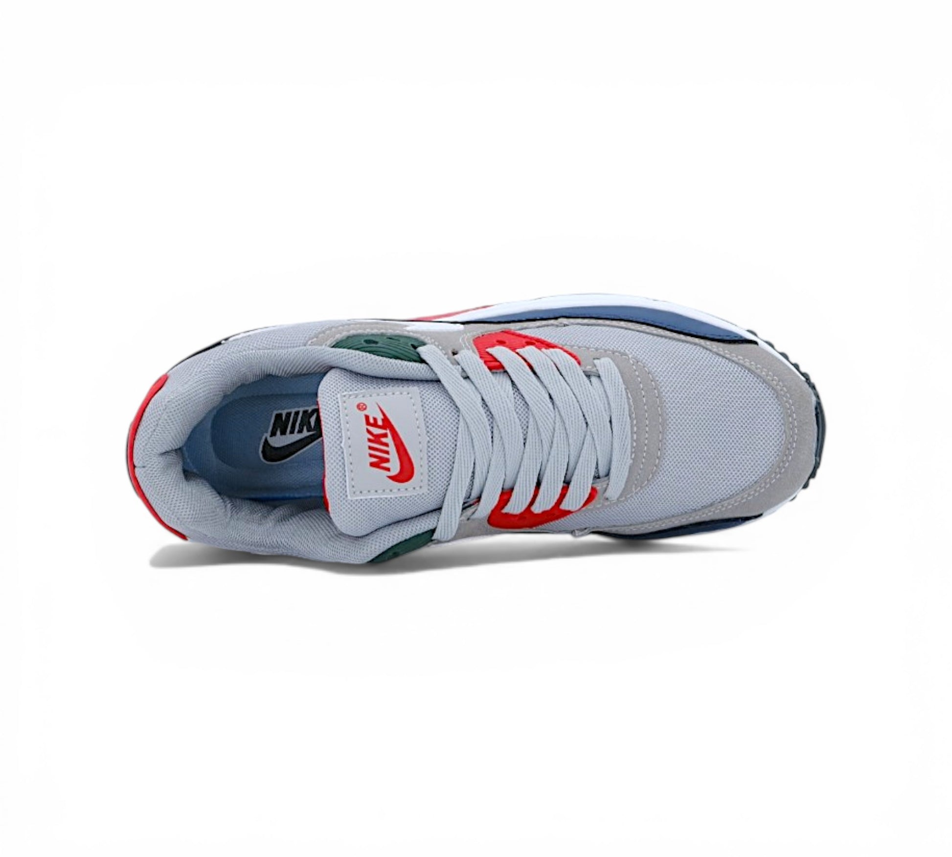 Кроссовки Nike Air Max 90, серые, вид сбоку