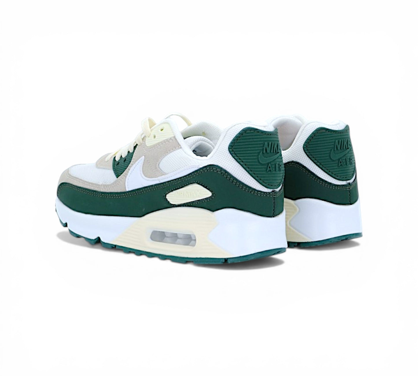 Кроссовки Nike Air Max 90, зеленые, вид сбоку